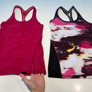 SOLD on eBay.2 Lululemon Special Edition *Shine On Cool Racerback tank tops SZ 4